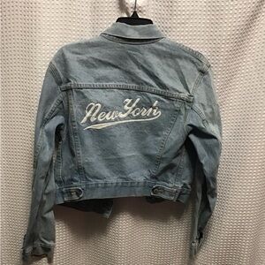 “New York” jean jacket
